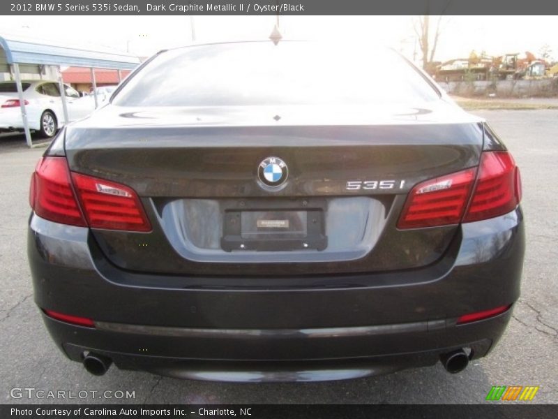 Dark Graphite Metallic II / Oyster/Black 2012 BMW 5 Series 535i Sedan