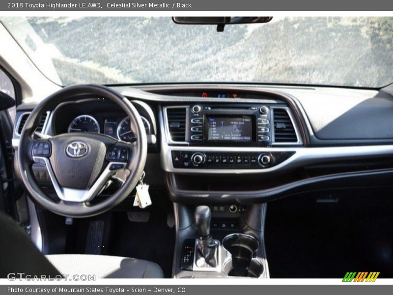Celestial Silver Metallic / Black 2018 Toyota Highlander LE AWD