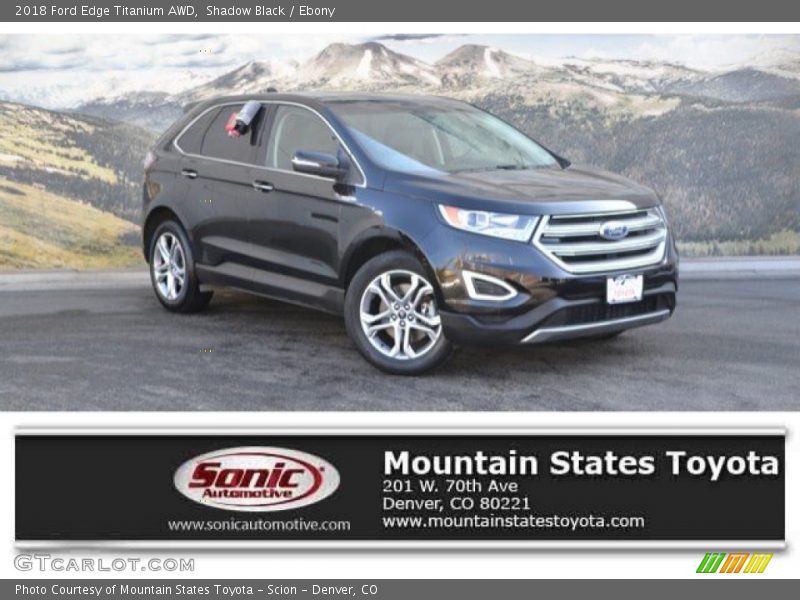 Shadow Black / Ebony 2018 Ford Edge Titanium AWD