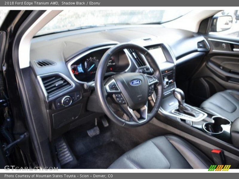 Shadow Black / Ebony 2018 Ford Edge Titanium AWD