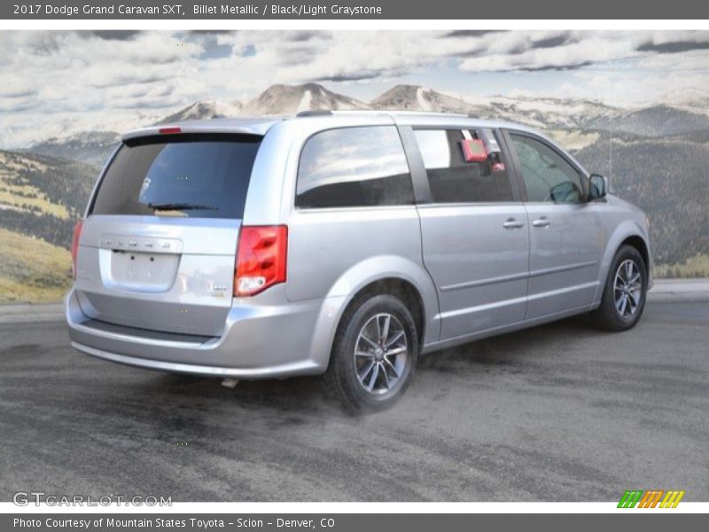 Billet Metallic / Black/Light Graystone 2017 Dodge Grand Caravan SXT