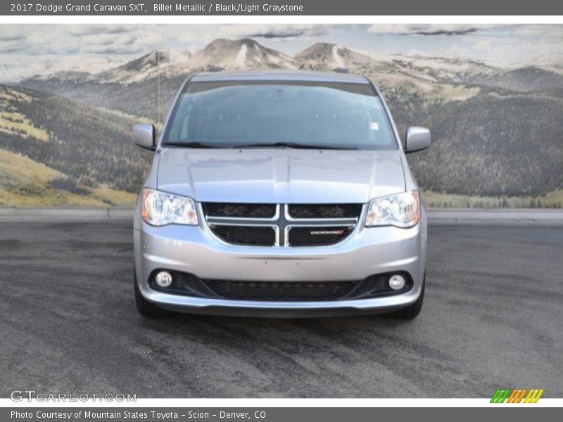 Billet Metallic / Black/Light Graystone 2017 Dodge Grand Caravan SXT