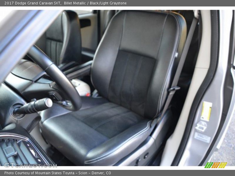 Billet Metallic / Black/Light Graystone 2017 Dodge Grand Caravan SXT