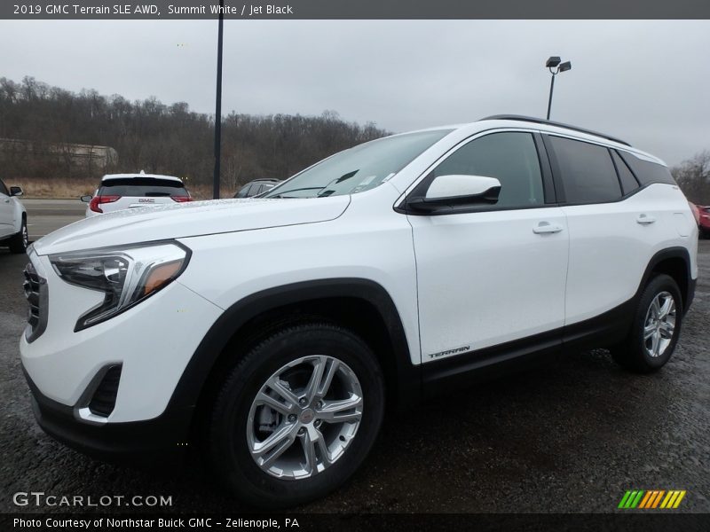 Summit White / Jet Black 2019 GMC Terrain SLE AWD