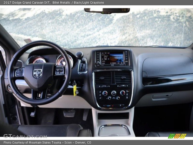 Billet Metallic / Black/Light Graystone 2017 Dodge Grand Caravan SXT