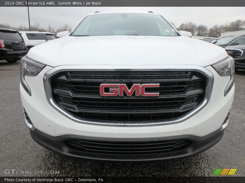 Summit White / Jet Black 2019 GMC Terrain SLE AWD