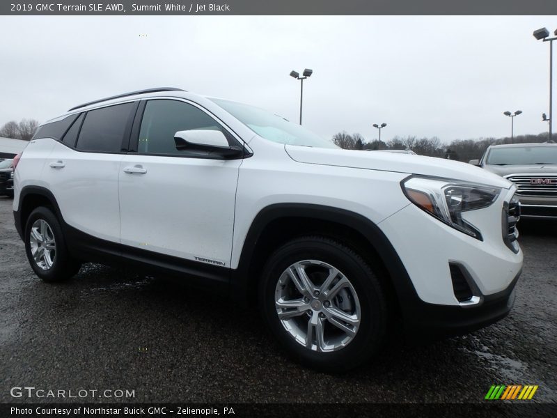 Summit White / Jet Black 2019 GMC Terrain SLE AWD