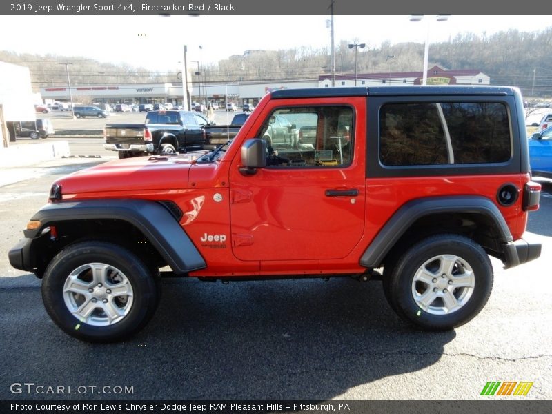 Firecracker Red / Black 2019 Jeep Wrangler Sport 4x4