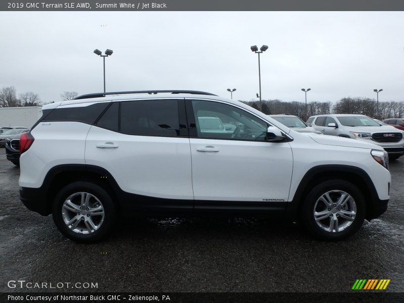 Summit White / Jet Black 2019 GMC Terrain SLE AWD