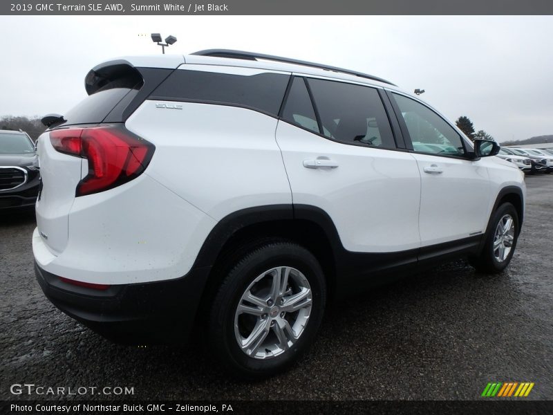 Summit White / Jet Black 2019 GMC Terrain SLE AWD