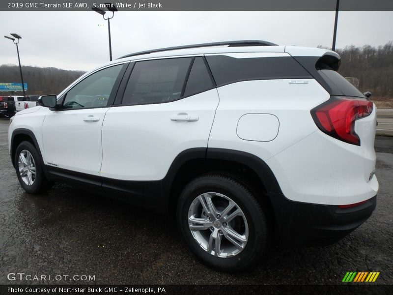 Summit White / Jet Black 2019 GMC Terrain SLE AWD