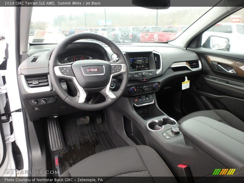Summit White / Jet Black 2019 GMC Terrain SLE AWD