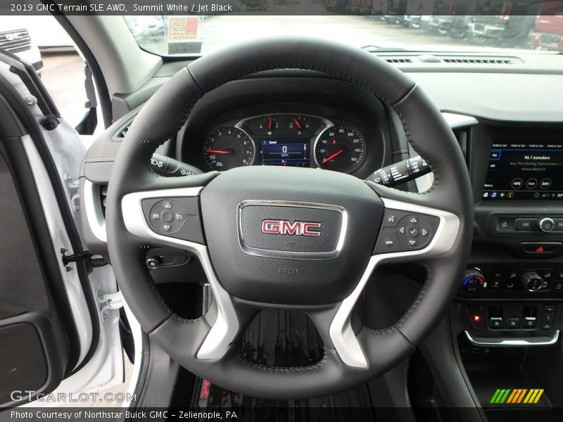 Summit White / Jet Black 2019 GMC Terrain SLE AWD