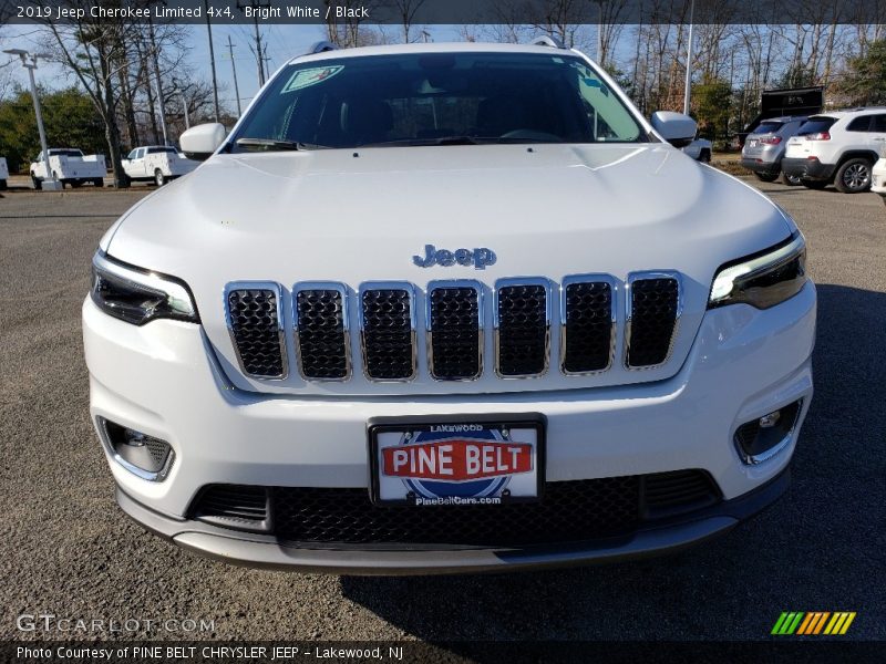 Bright White / Black 2019 Jeep Cherokee Limited 4x4