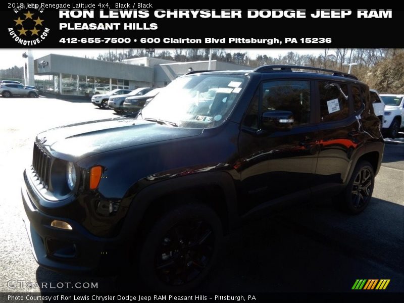 Black / Black 2018 Jeep Renegade Latitude 4x4