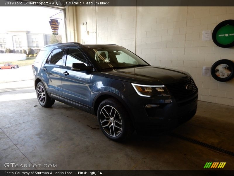 Blue Metallic / Medium Black 2019 Ford Explorer Sport 4WD