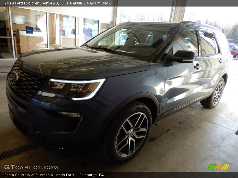 Blue Metallic / Medium Black 2019 Ford Explorer Sport 4WD