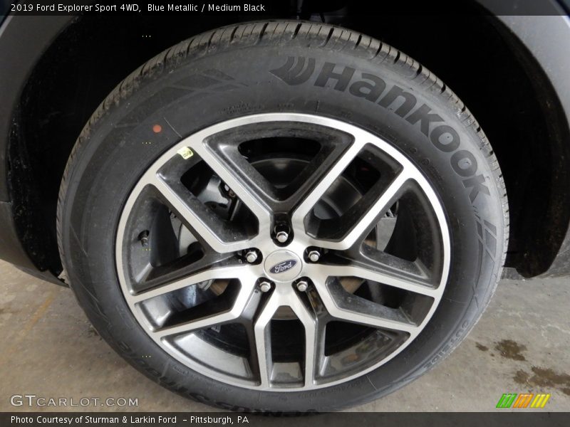 Blue Metallic / Medium Black 2019 Ford Explorer Sport 4WD
