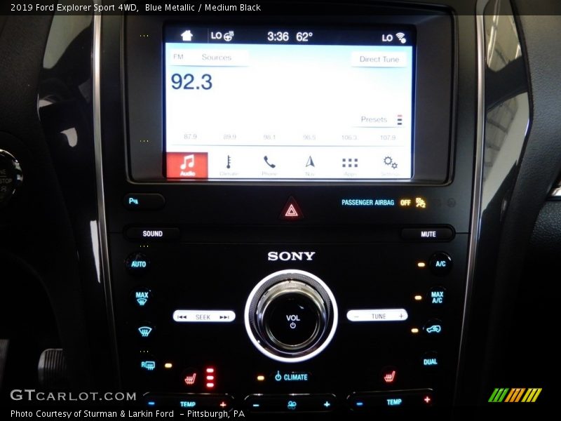 Blue Metallic / Medium Black 2019 Ford Explorer Sport 4WD