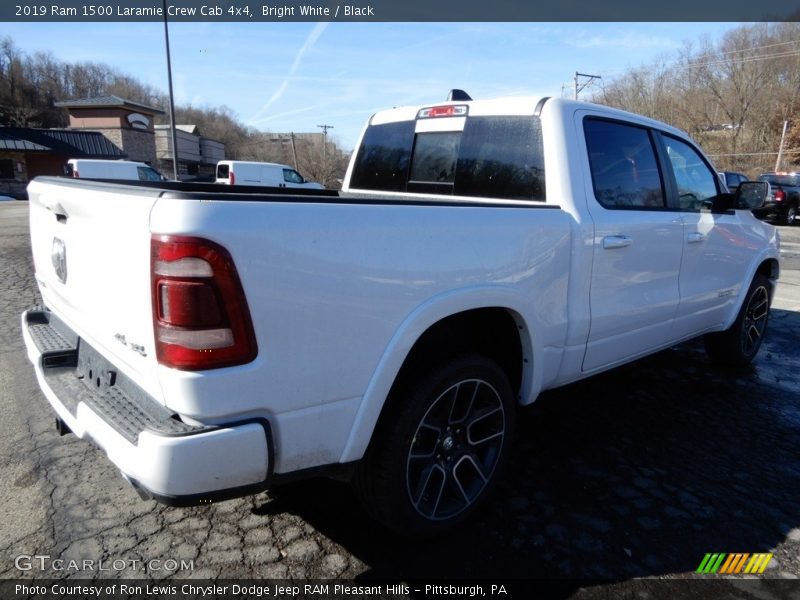 Bright White / Black 2019 Ram 1500 Laramie Crew Cab 4x4