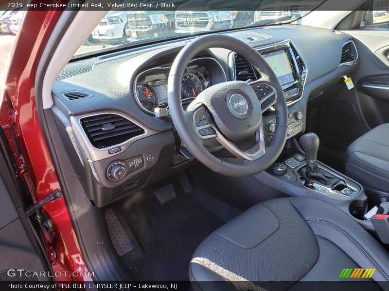 Velvet Red Pearl / Black 2019 Jeep Cherokee Limited 4x4