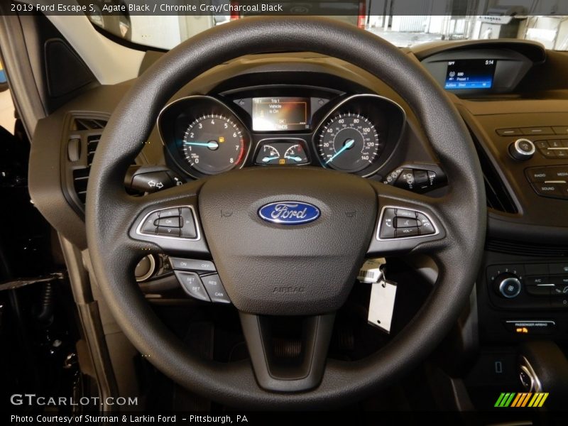 Agate Black / Chromite Gray/Charcoal Black 2019 Ford Escape S