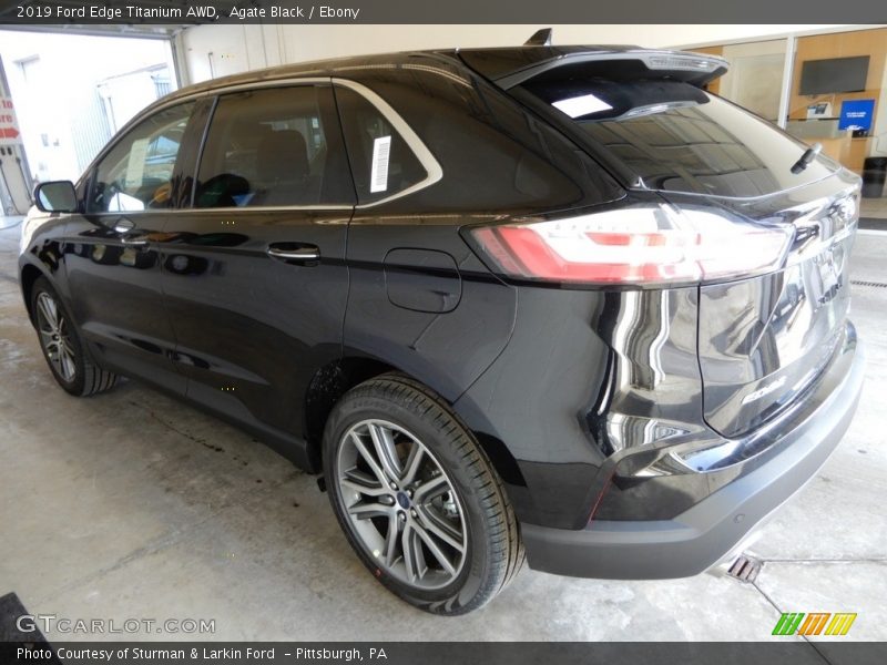 Agate Black / Ebony 2019 Ford Edge Titanium AWD