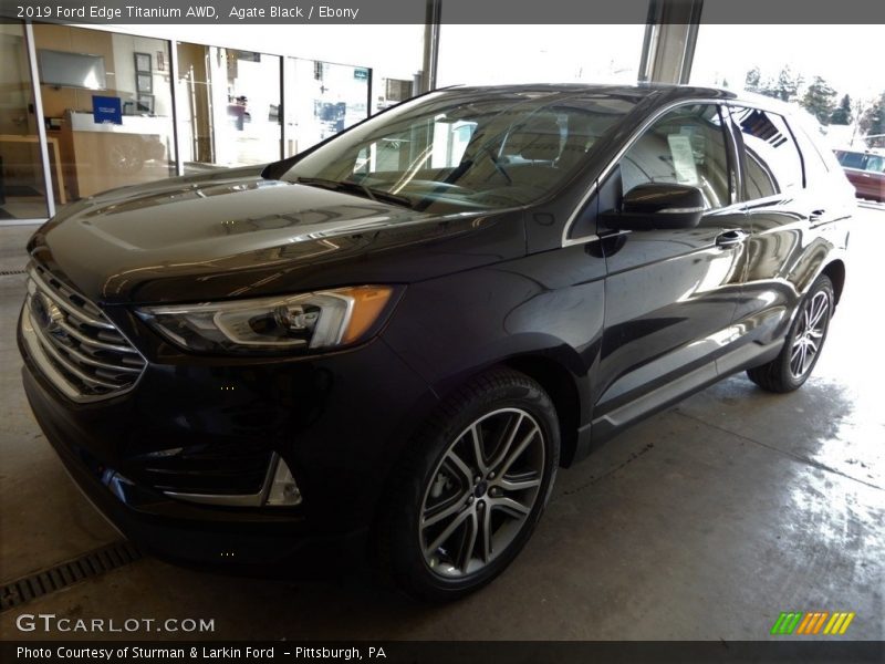Agate Black / Ebony 2019 Ford Edge Titanium AWD