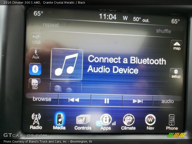 Granite Crystal Metallic / Black 2016 Chrysler 300 S AWD