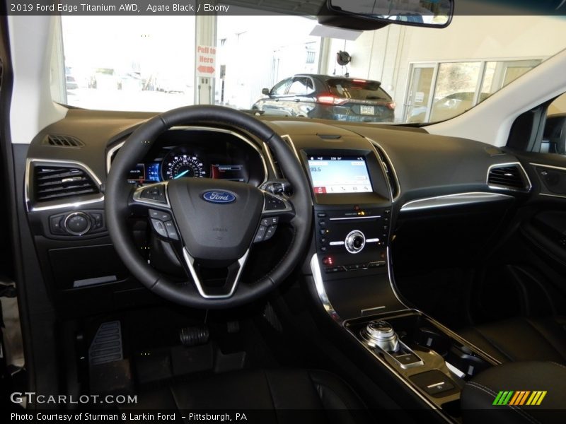 Agate Black / Ebony 2019 Ford Edge Titanium AWD