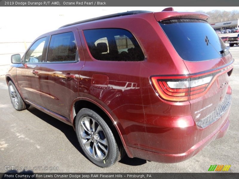 Octane Red Pearl / Black 2019 Dodge Durango R/T AWD