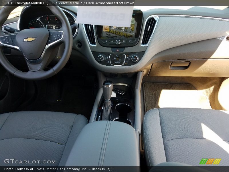 Blue Velvet Metallic / Dark Atmosphere/Loft Brown 2018 Chevrolet Malibu LT