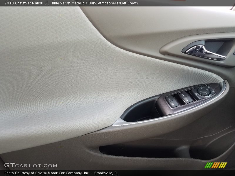 Blue Velvet Metallic / Dark Atmosphere/Loft Brown 2018 Chevrolet Malibu LT
