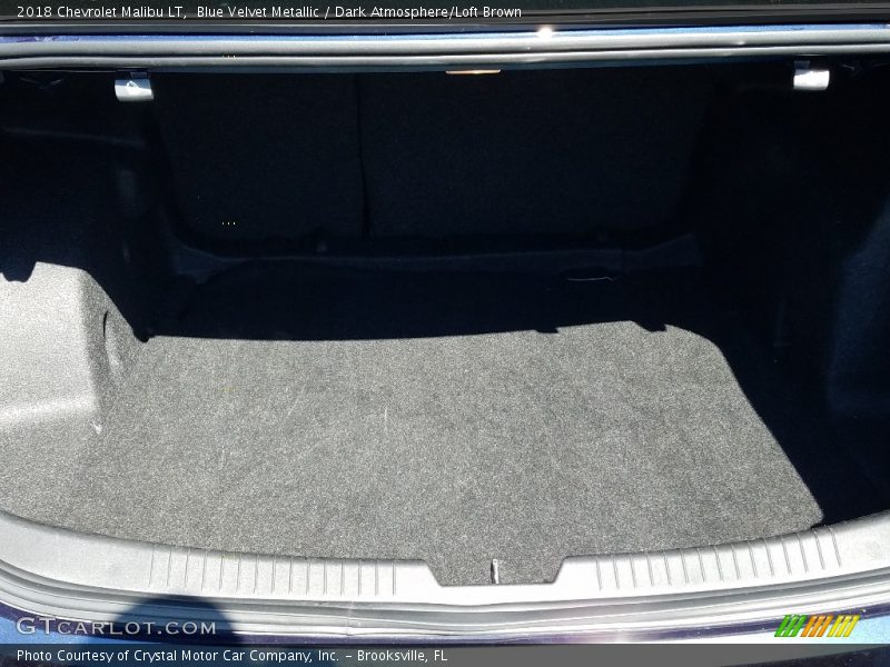 Blue Velvet Metallic / Dark Atmosphere/Loft Brown 2018 Chevrolet Malibu LT