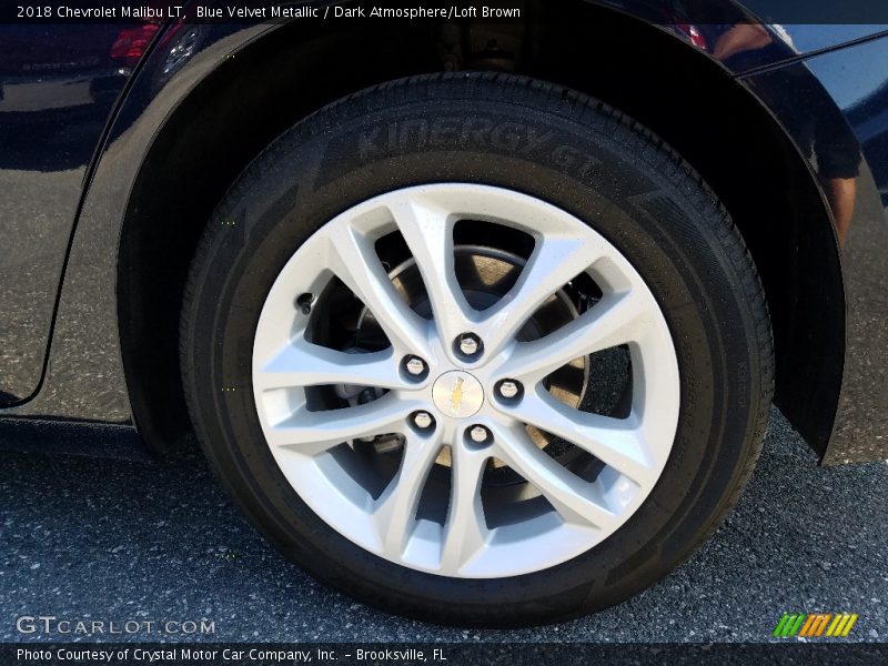 Blue Velvet Metallic / Dark Atmosphere/Loft Brown 2018 Chevrolet Malibu LT