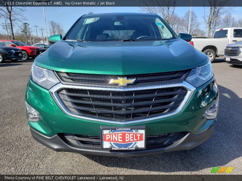 Ivy Green Metallic / Jet Black 2019 Chevrolet Equinox LT AWD