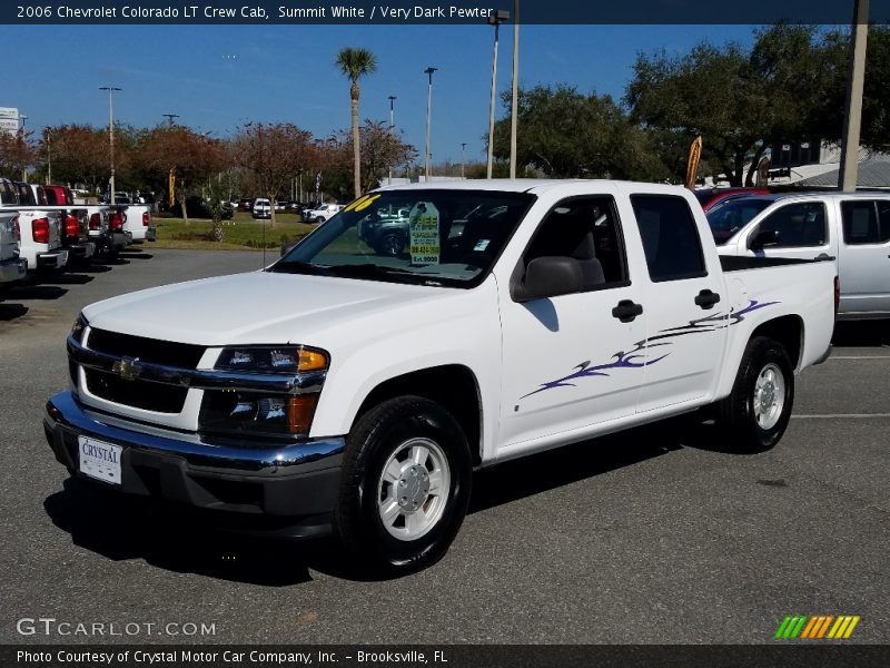 Summit White / Very Dark Pewter 2006 Chevrolet Colorado LT Crew Cab