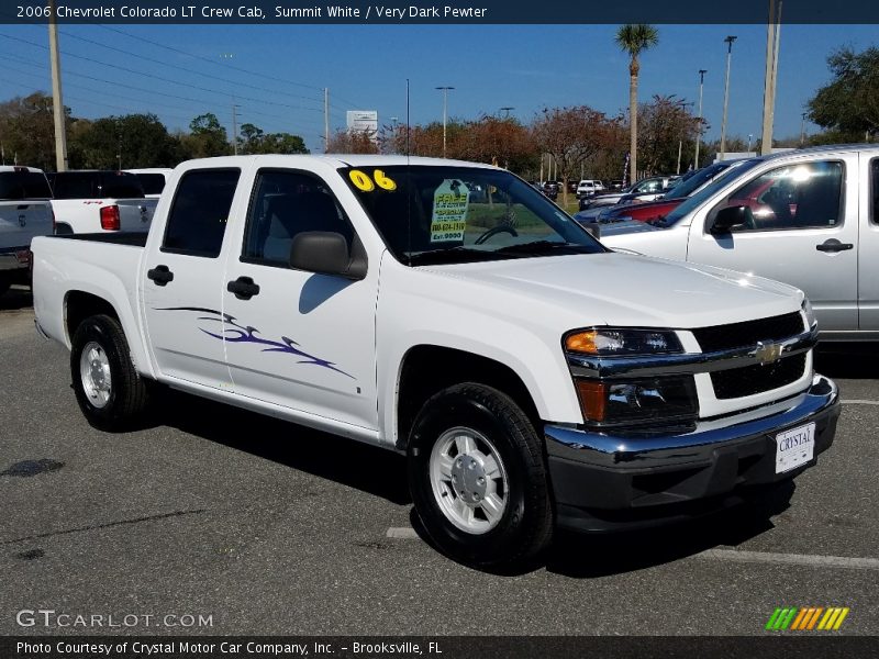 Summit White / Very Dark Pewter 2006 Chevrolet Colorado LT Crew Cab