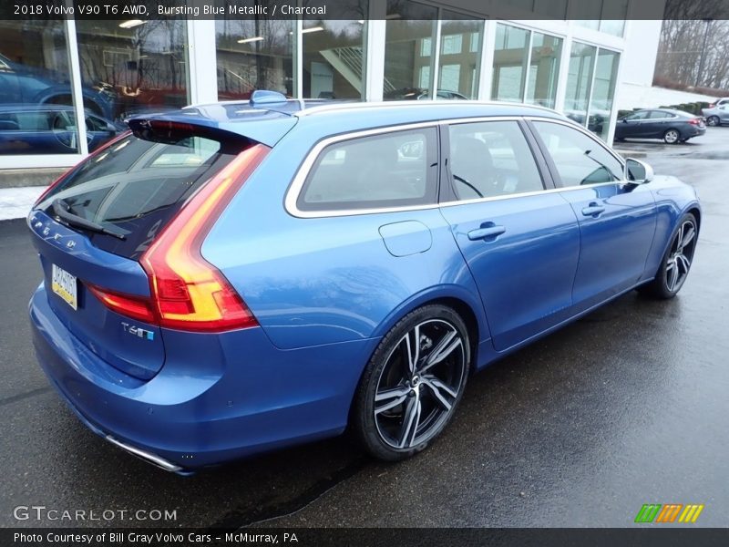 Bursting Blue Metallic / Charcoal 2018 Volvo V90 T6 AWD