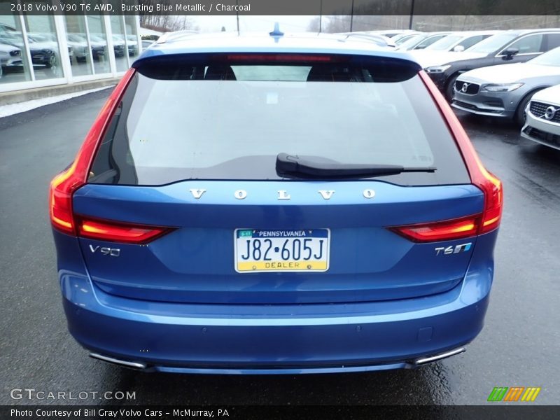 Bursting Blue Metallic / Charcoal 2018 Volvo V90 T6 AWD