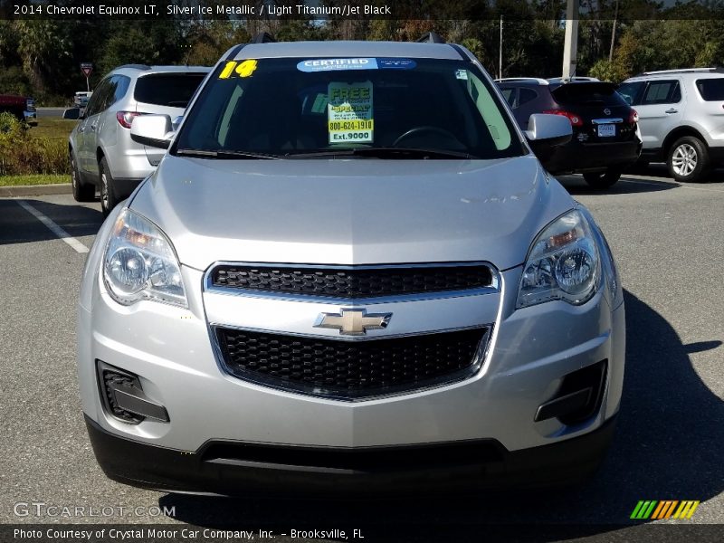 Silver Ice Metallic / Light Titanium/Jet Black 2014 Chevrolet Equinox LT