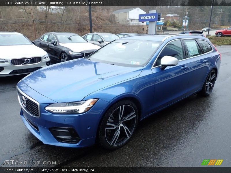 Bursting Blue Metallic / Charcoal 2018 Volvo V90 T6 AWD