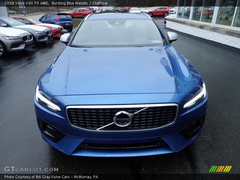 Bursting Blue Metallic / Charcoal 2018 Volvo V90 T6 AWD