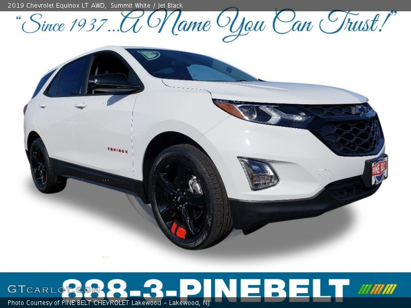 Summit White / Jet Black 2019 Chevrolet Equinox LT AWD