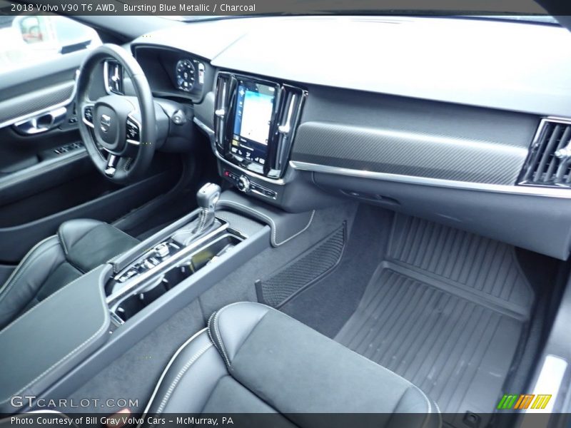Bursting Blue Metallic / Charcoal 2018 Volvo V90 T6 AWD