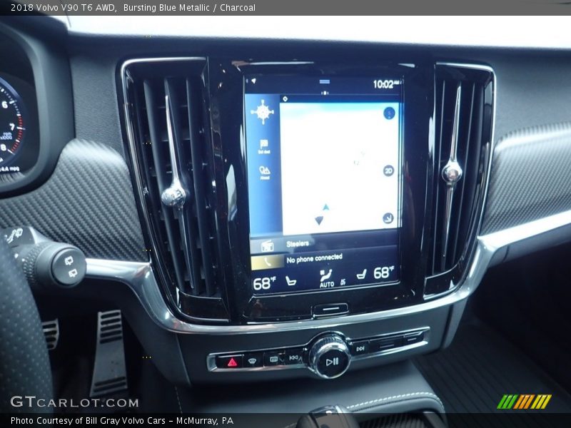 Bursting Blue Metallic / Charcoal 2018 Volvo V90 T6 AWD