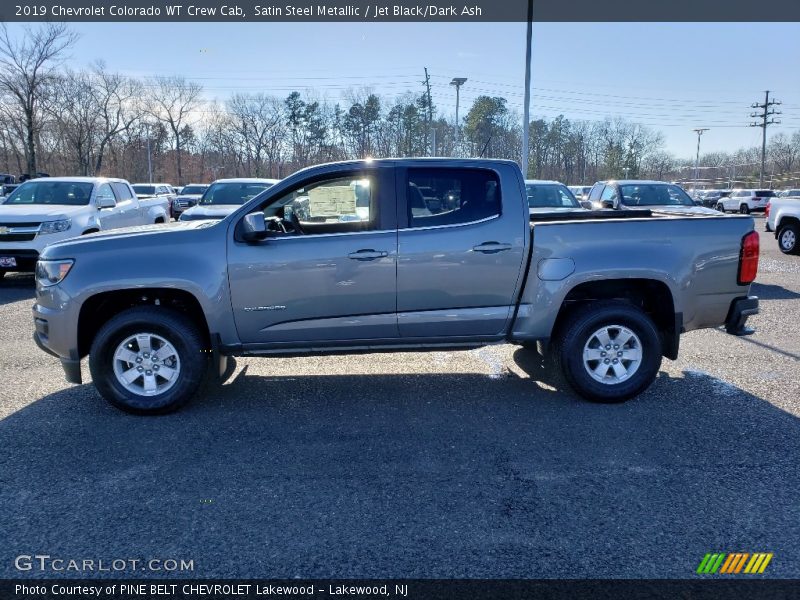 Satin Steel Metallic / Jet Black/Dark Ash 2019 Chevrolet Colorado WT Crew Cab