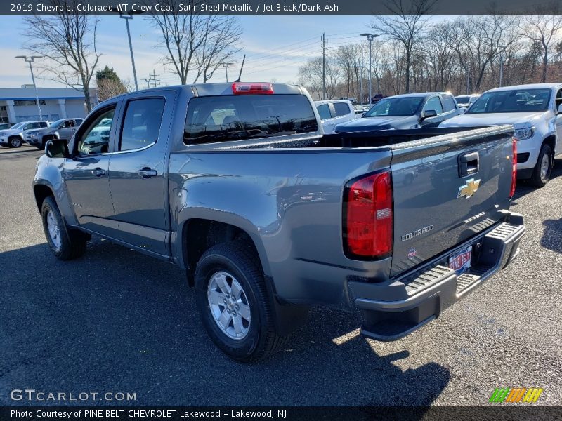Satin Steel Metallic / Jet Black/Dark Ash 2019 Chevrolet Colorado WT Crew Cab