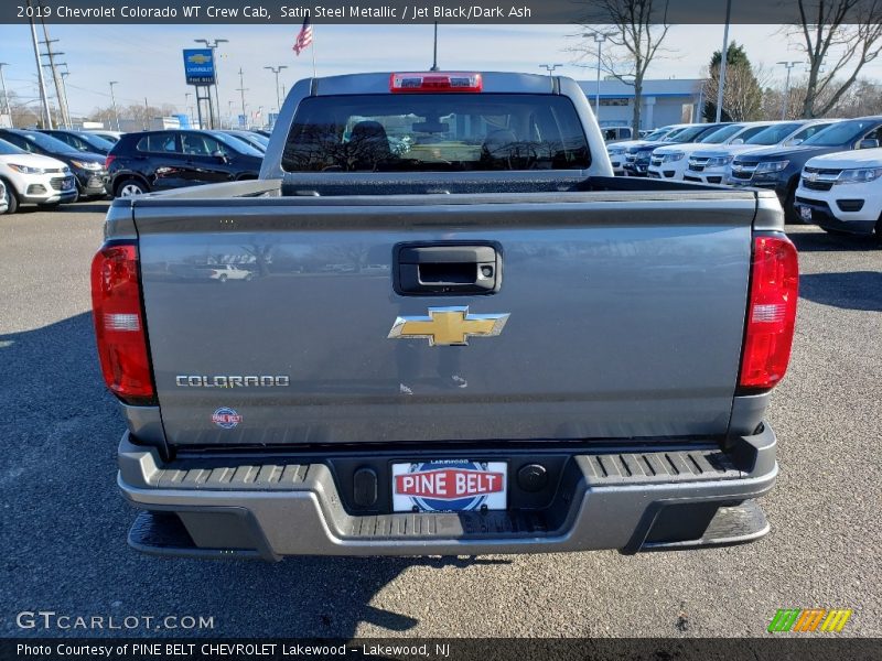 Satin Steel Metallic / Jet Black/Dark Ash 2019 Chevrolet Colorado WT Crew Cab