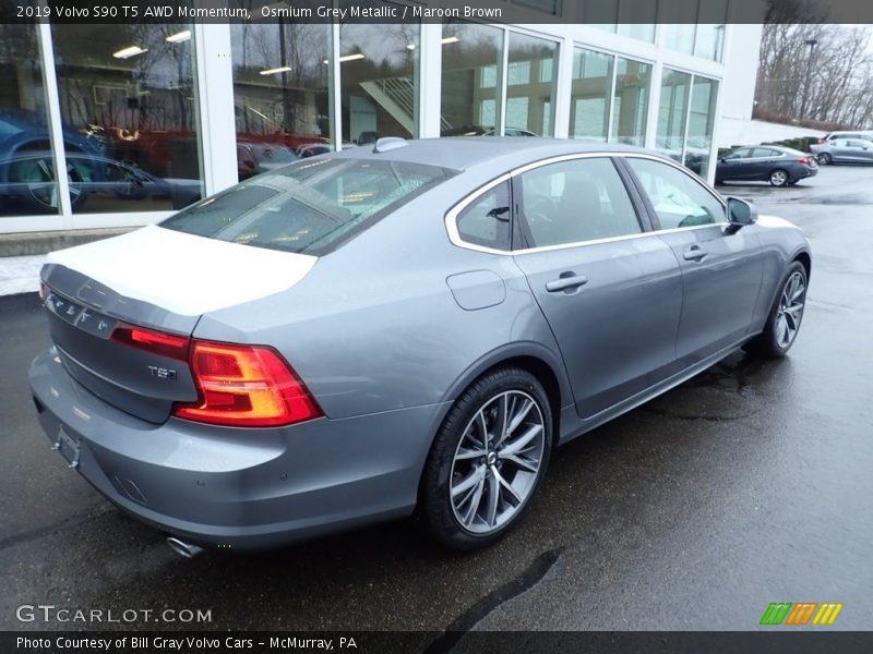 Osmium Grey Metallic / Maroon Brown 2019 Volvo S90 T5 AWD Momentum